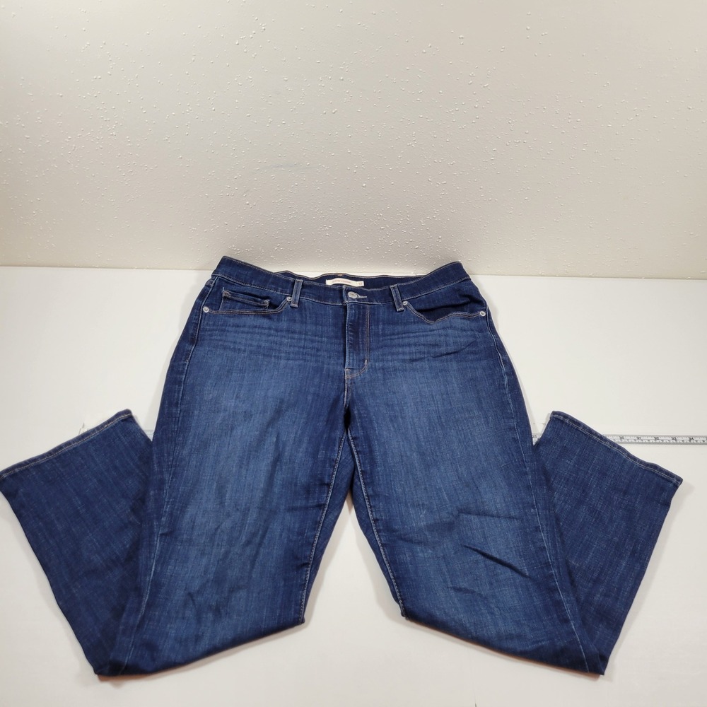 Levi's Classic Straight Jeans Women 12S Dark Blue Excellent 39250-0050 W31 L28‎